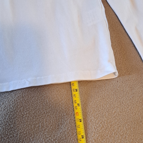 Kuyigo Size Md Mens Pullover...4 Button Henley..White - Picture 7 of 7